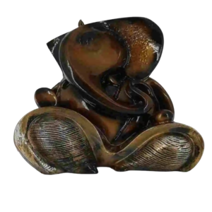 Abstract Brown Ganesh Idol