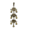 Brass Om Shubh Labh Wall Hanging Bells