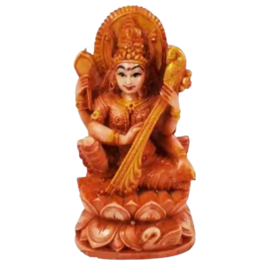 Brown Maa Saraswati Murti