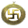 Metal Brass Swastik Wall Hanging